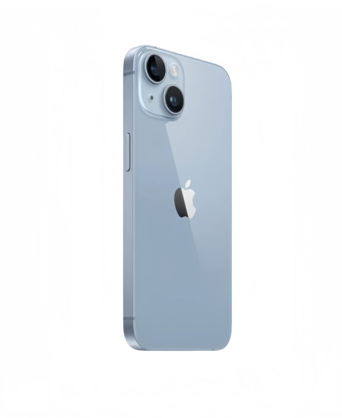 iPhone 14 celeste lateral