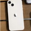 iPhone 14 blanco fondo madera