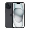 iPhone 15 negro frente pantalla