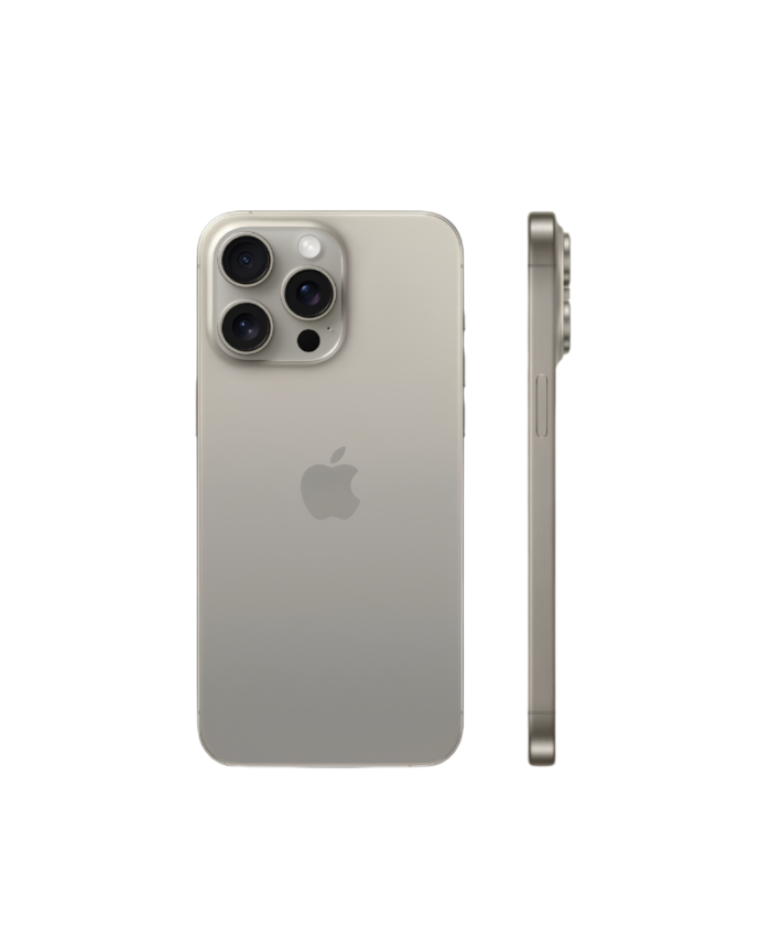iPhone 15 Pro gris parte trasera
