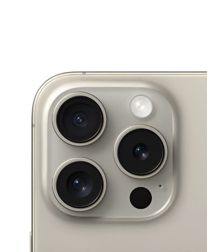 iPhone 15 Pro gris camaras