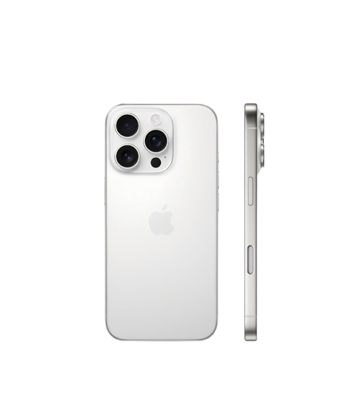 iPhone 15 Pro blanco parte trasera
