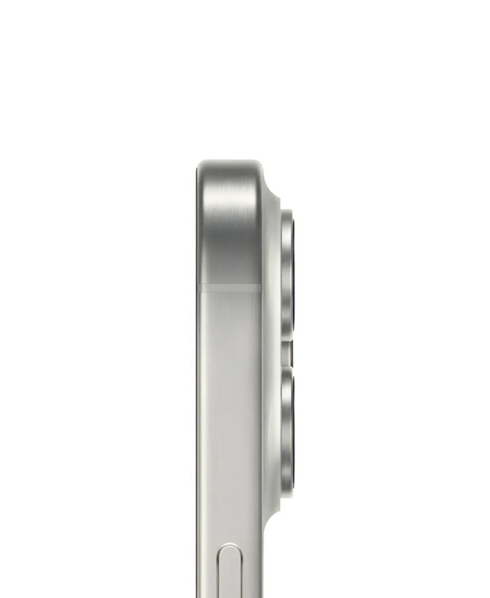 iPhone 15 Pro blanco lateral