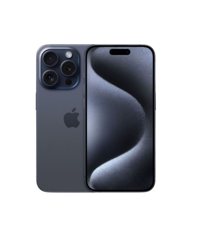 iPhone 15 Pro azul pantalla