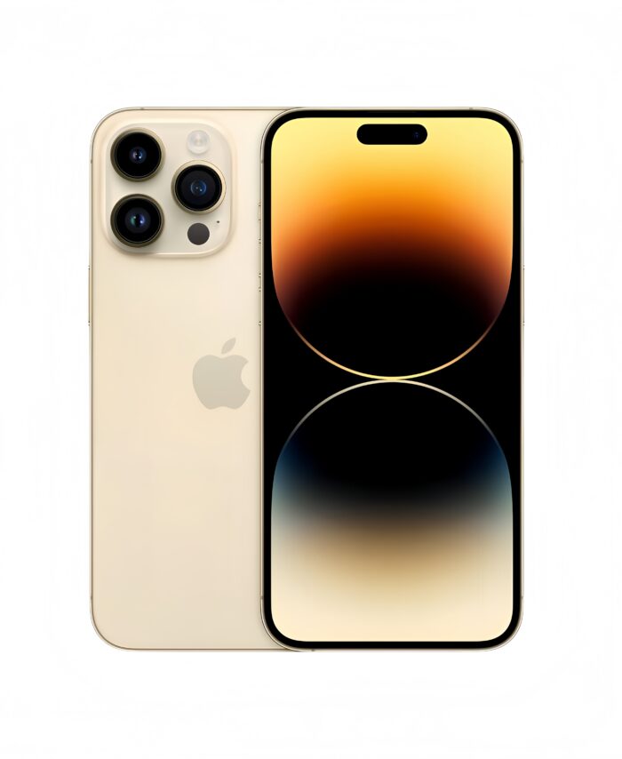 iPhone 14 Pro dorado pantalla