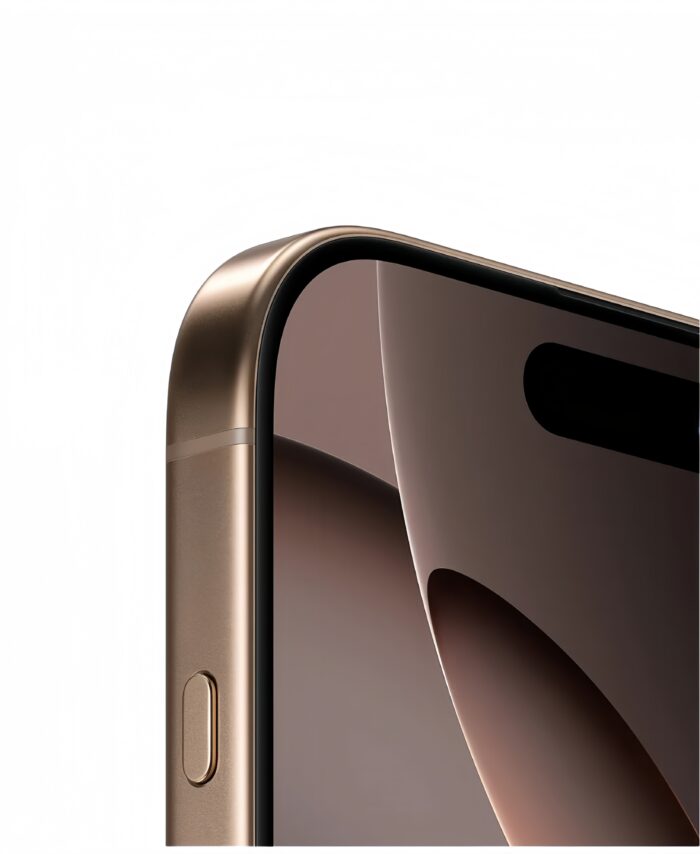 iPhone 16 Pro Max borde dorado