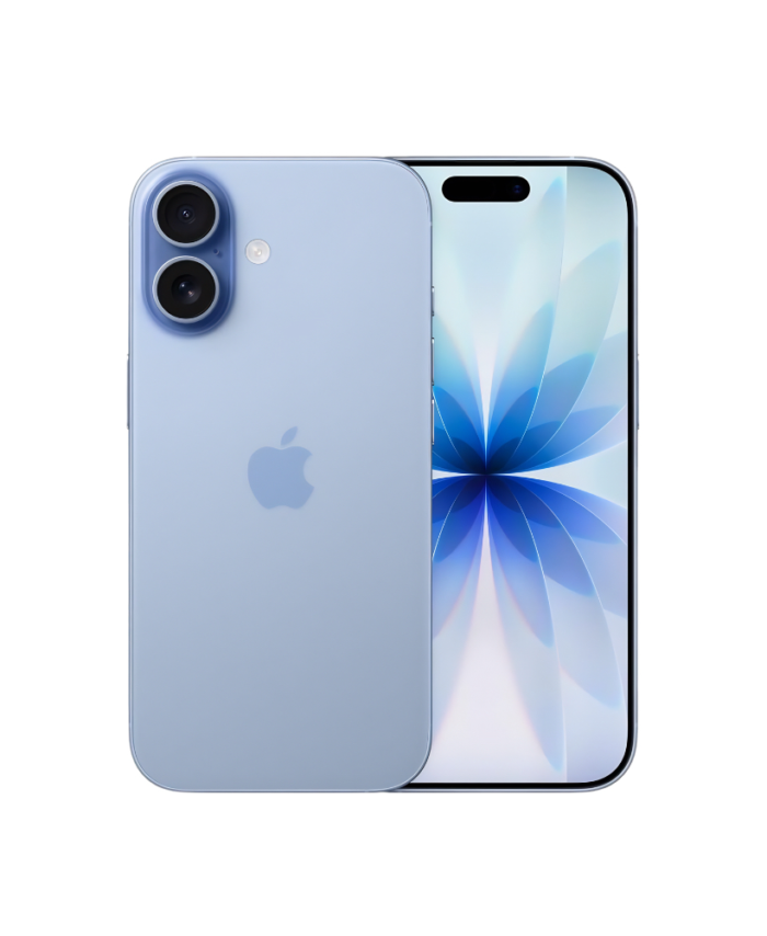 iPhone 17 azul pantalla